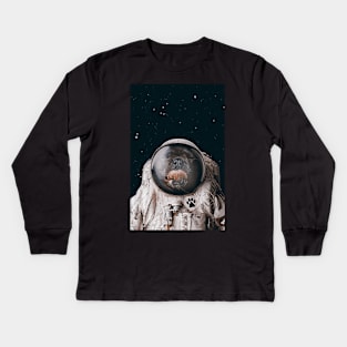 Space Dog Kids Long Sleeve T-Shirt